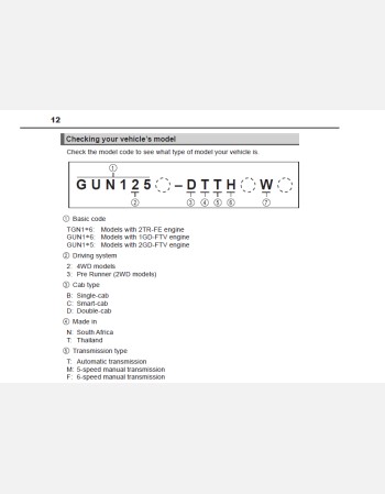 toyota hilux 2023 owners manual rhd and lhd